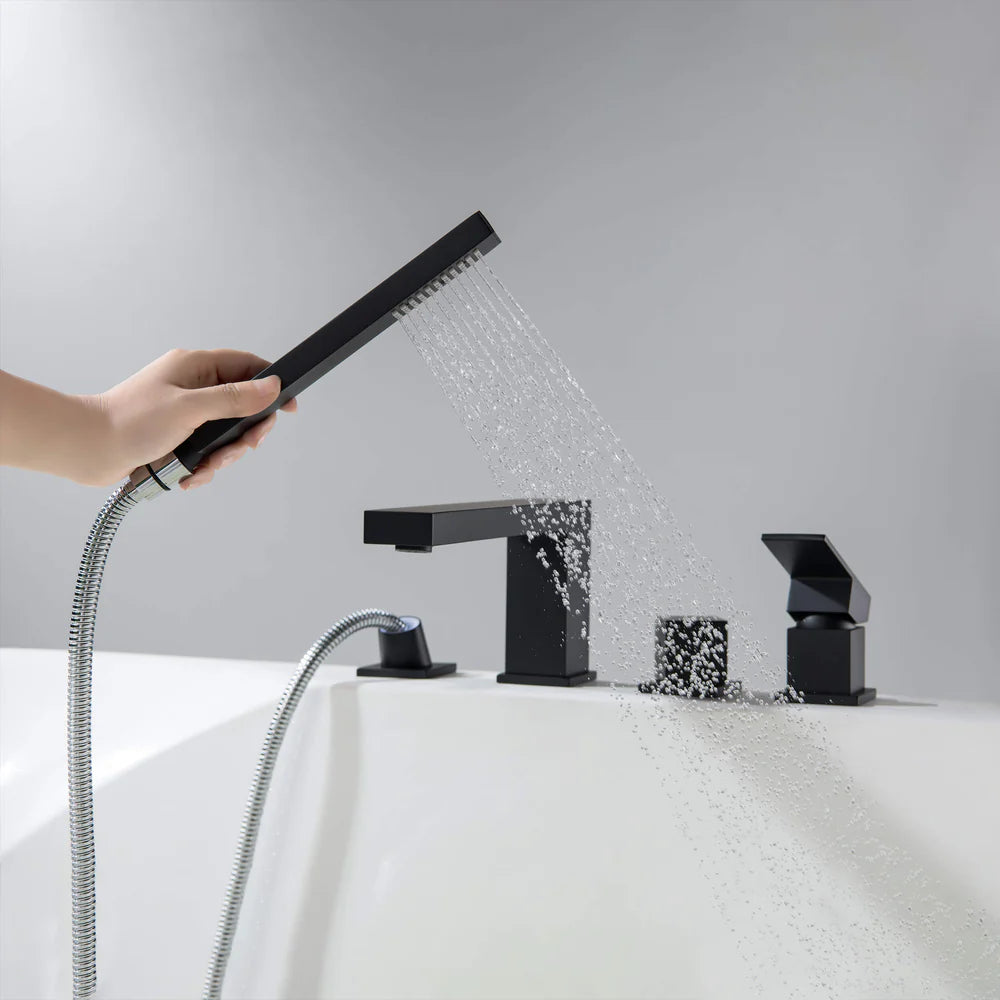 TF020000 4-Hole Roman Tub Faucet with Hand Shower