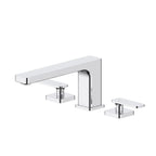 Two-Handle DECO Mount Bathroom Basin or Bathtub Faucet -TF020001 Chrome