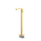 TF021000 Floor Mounted Tub Filler Faucet Brushed Gold