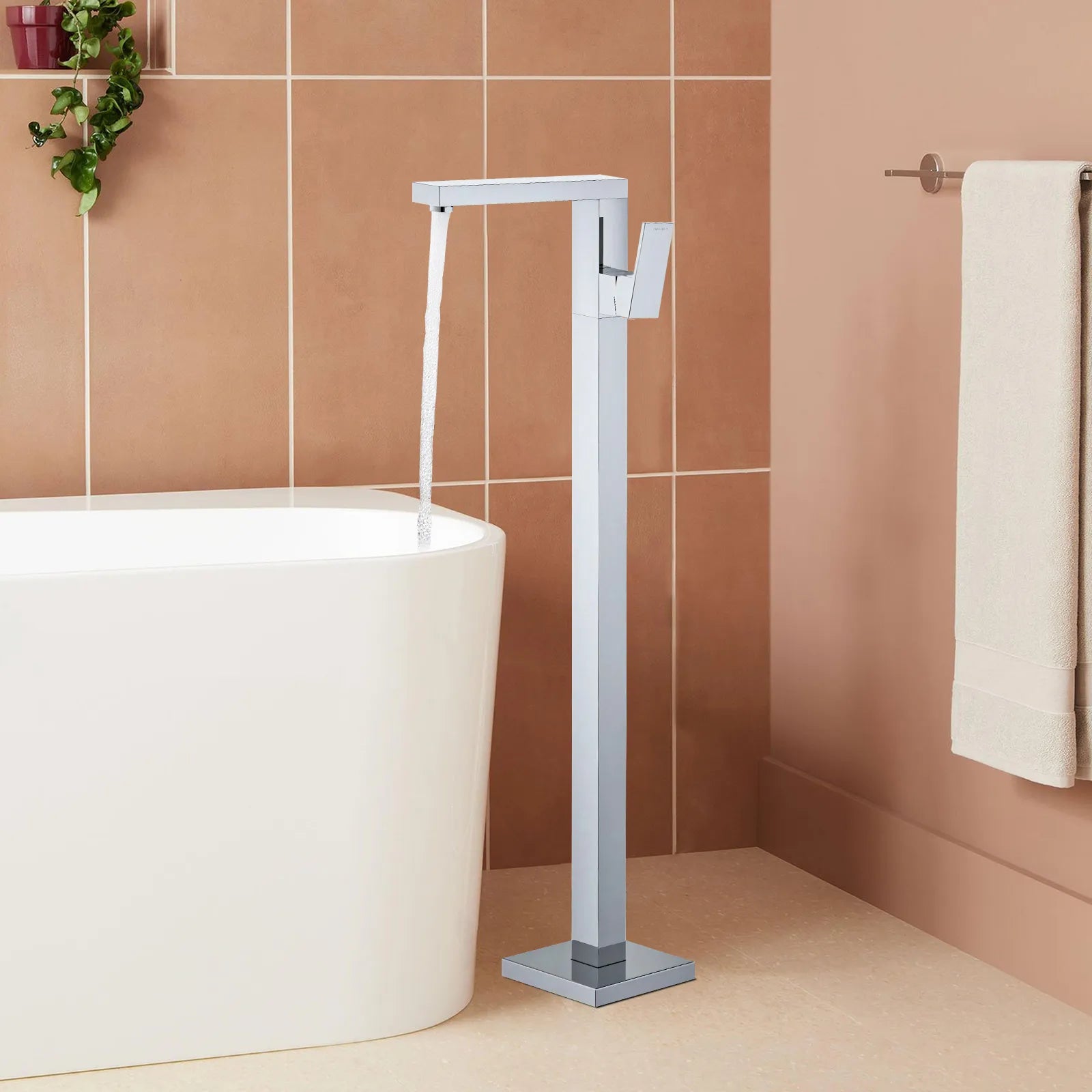 TF021000 Floor Mounted Tub Filler Faucet