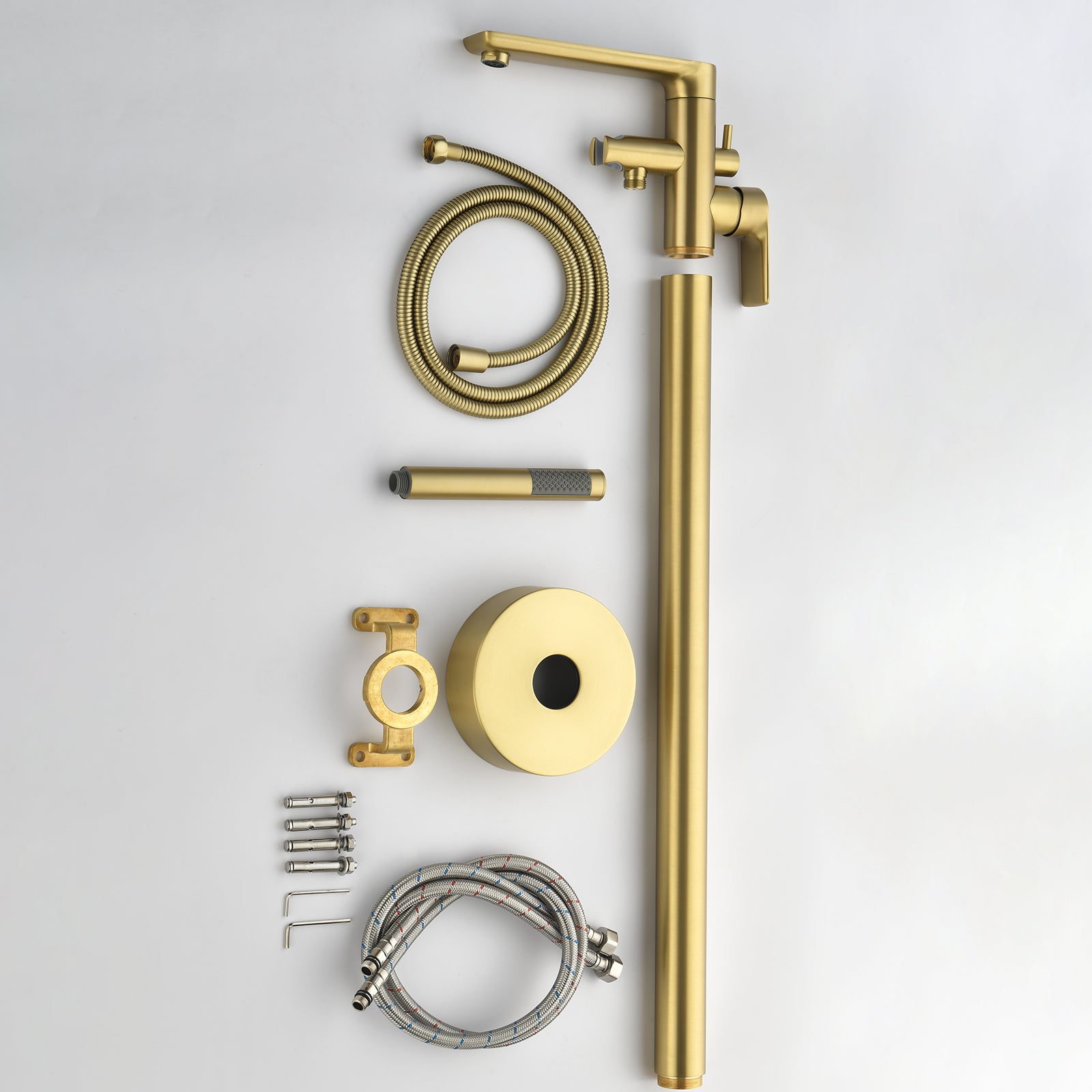 2 Way Free Standing Bathtub Faucet With Hand Shower-TF021003