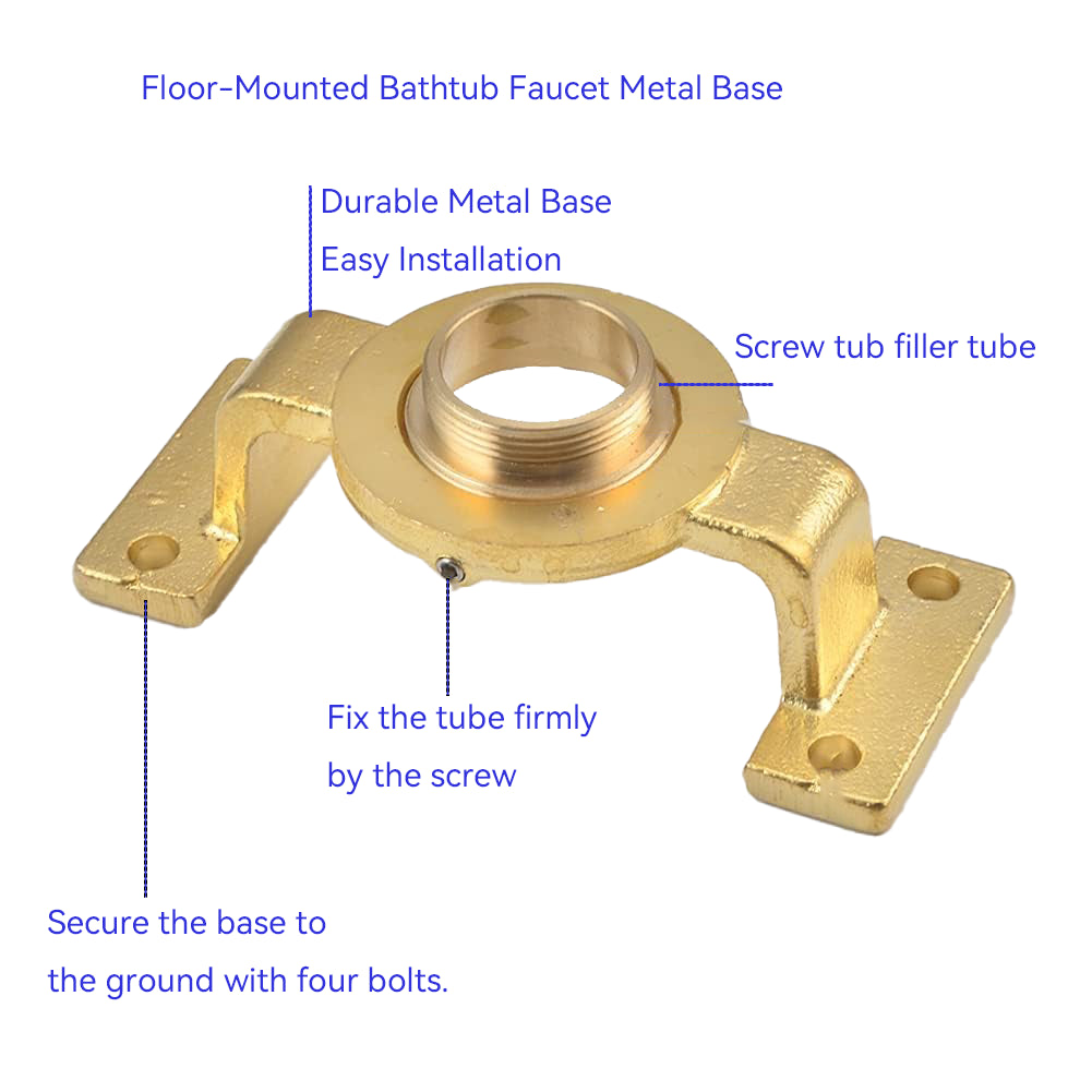 2 Way Free Standing Bathtub Faucet With Hand Shower-TF021003
