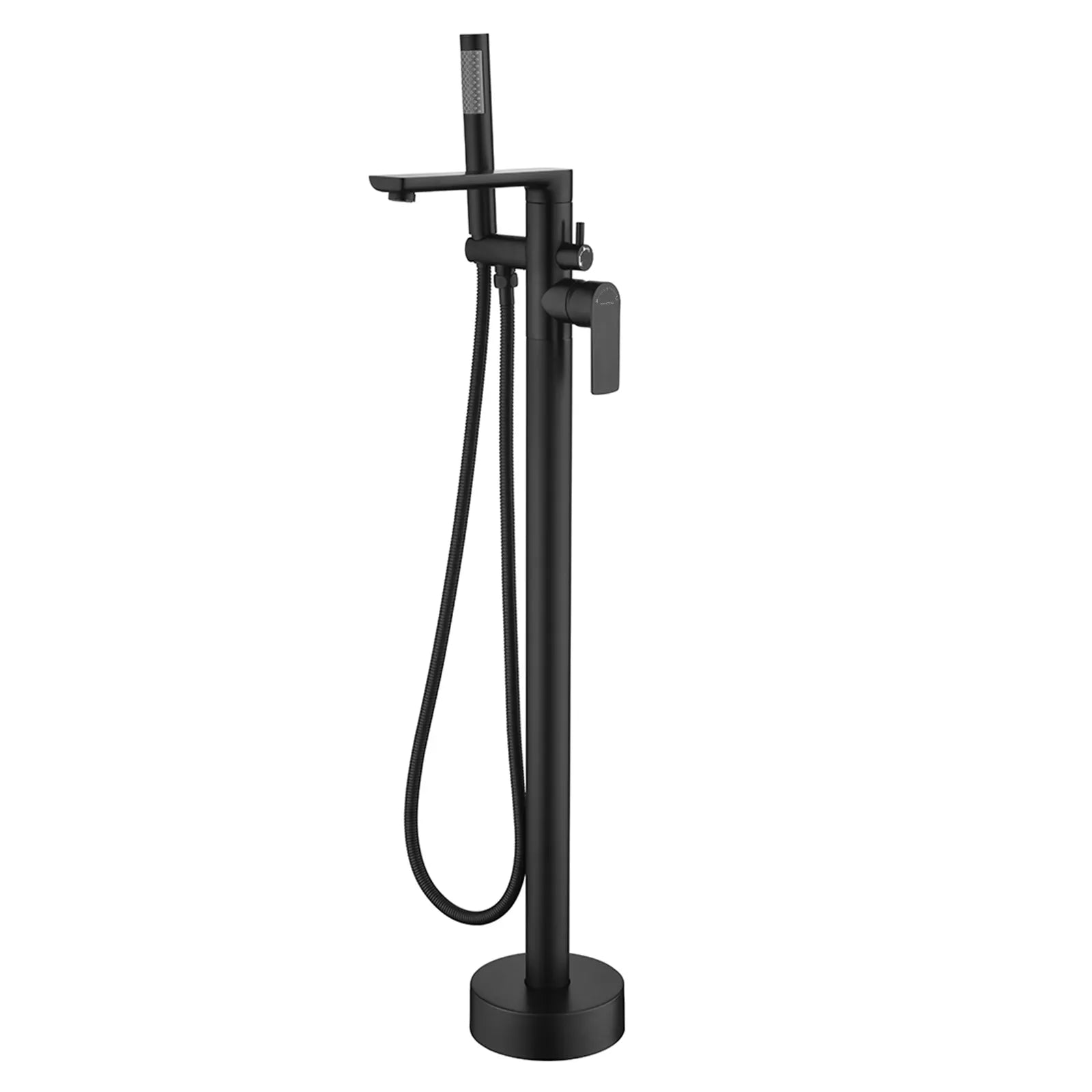 2 Way Free Standing Bathtub Faucet With Hand Shower-TF021003 Matte Black