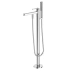 Free Standing Bathtub Faucet with Hand Shower – 2 Way Solid Brass Tub Filler Chrome