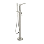 Kris Luxury Free Standing Bathtub Faucet with Hand Shower-TF021070 Brushed Nickel