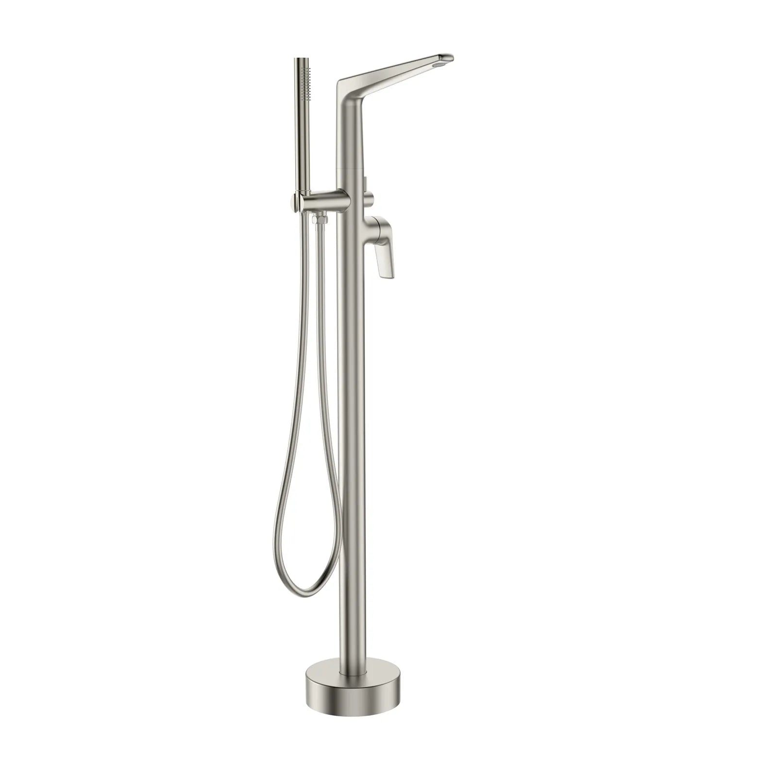 Kris Luxury Free Standing Bathtub Faucet with Hand Shower-TF021070 Brushed Nickel