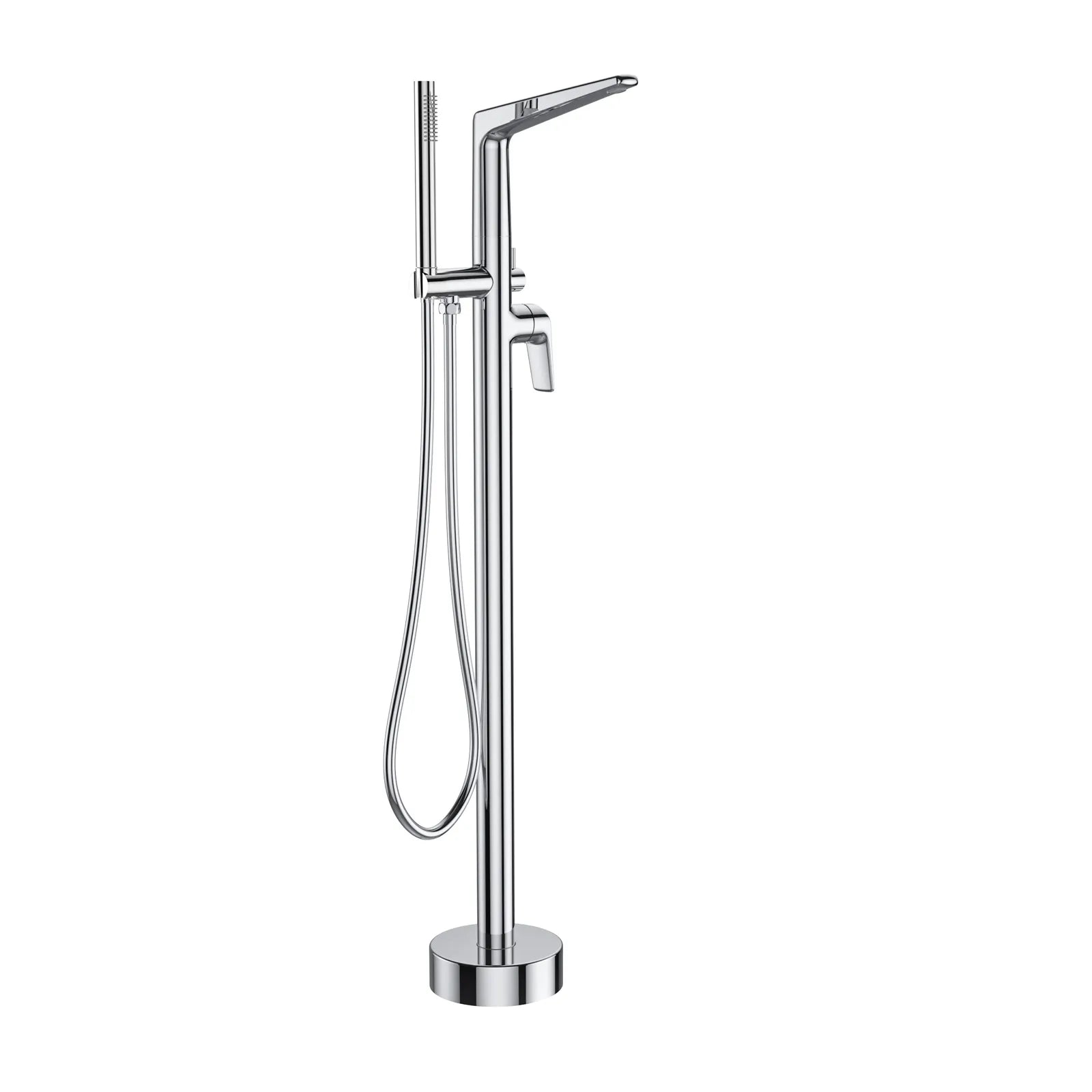 Kris Luxury Free Standing Bathtub Faucet with Hand Shower-TF021070 Chrome