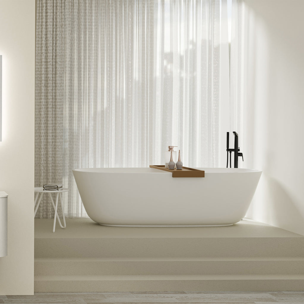 Kris Luxury Free Standing Bathtub Faucet with Hand Shower-TF021070