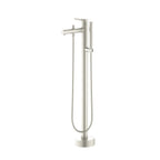 Single Lever Handle Floor Mounted Tub Filler With Handshower-TF021105 Brushed Nickel