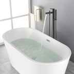 Single Lever Handle Floor Mounted Tub Filler With Handshower-TF021105