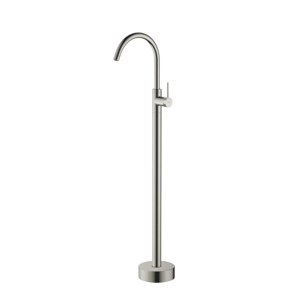 1 Way Free Standing Bathtub / Pedestal Basin Faucet-TF021106 Brushed Nickel