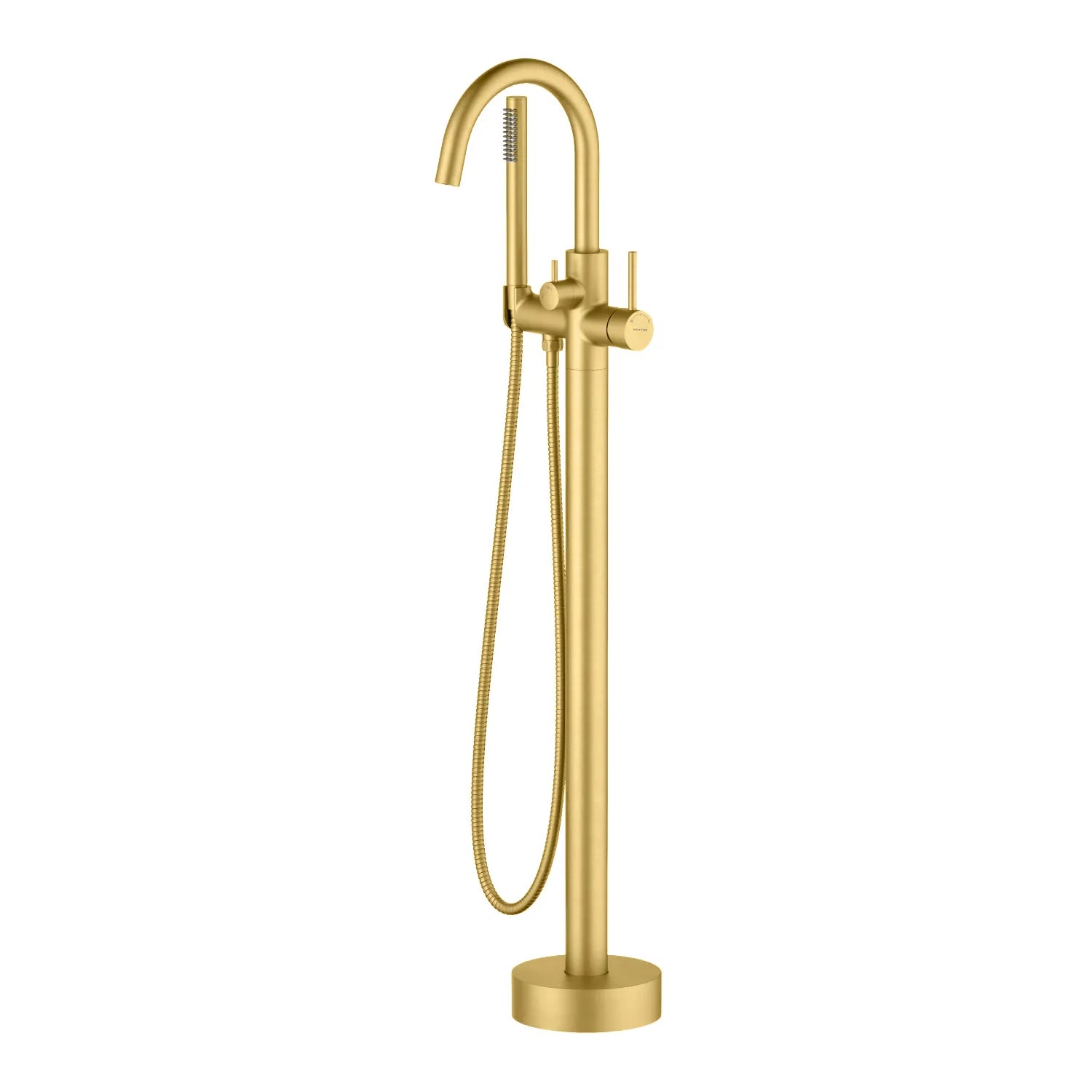 Circular AXTOR Free Standing Bathtub Faucet – with Handheld Shower – TF021204 Brushed Gold