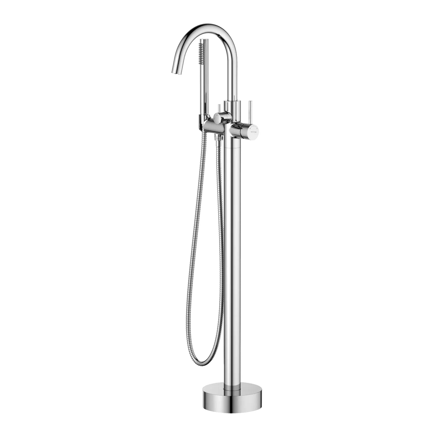 Circular AXTOR Free Standing Bathtub Faucet – with Handheld Shower – TF021204 Chrome