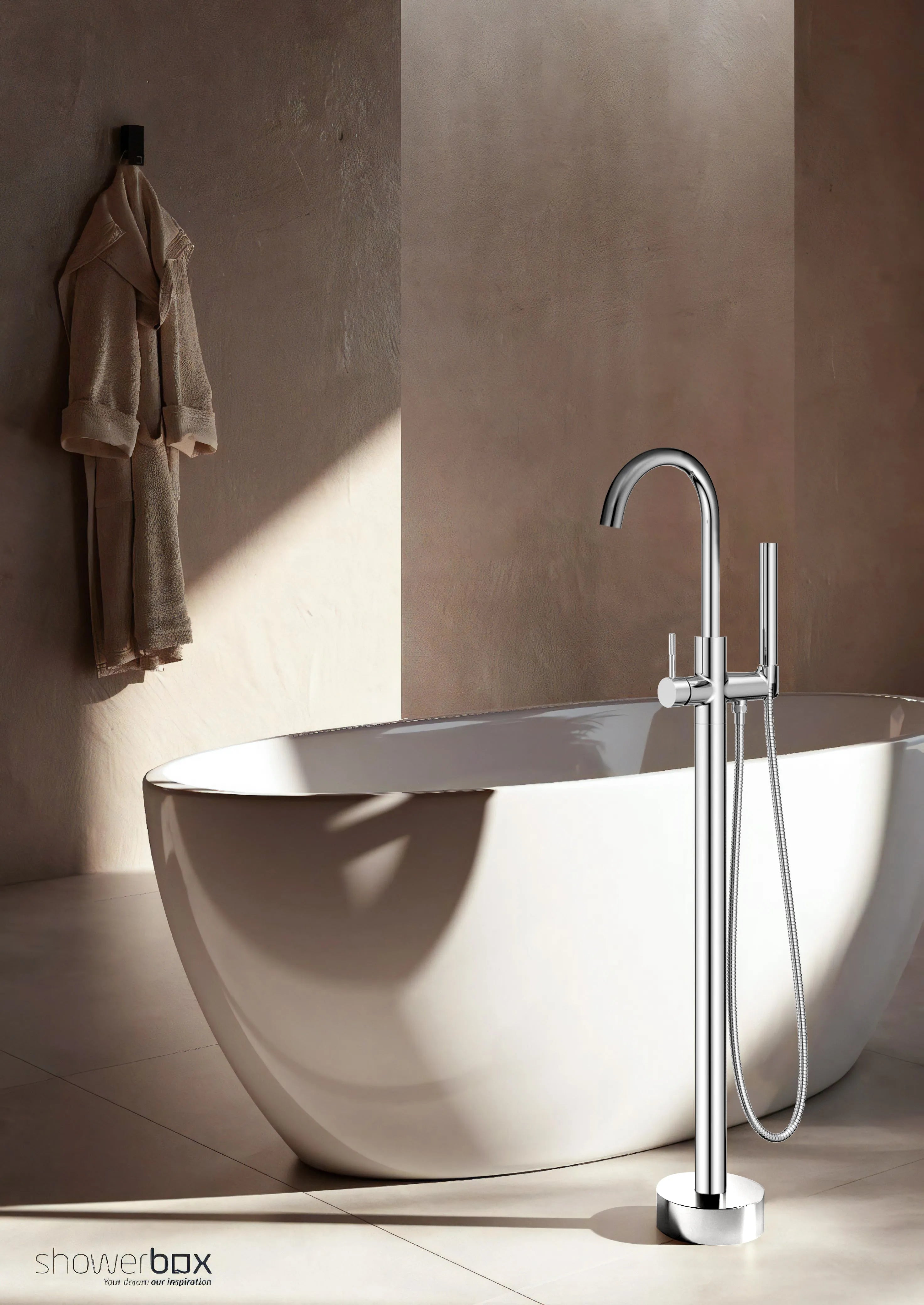 Circular AXTOR Free Standing Bathtub Faucet – with Handheld Shower – TF021204