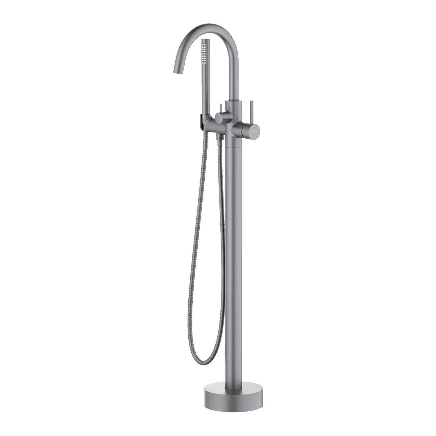 Circular AXTOR Free Standing Bathtub Faucet – with Handheld Shower – TF021204 Brushed Gun Metal