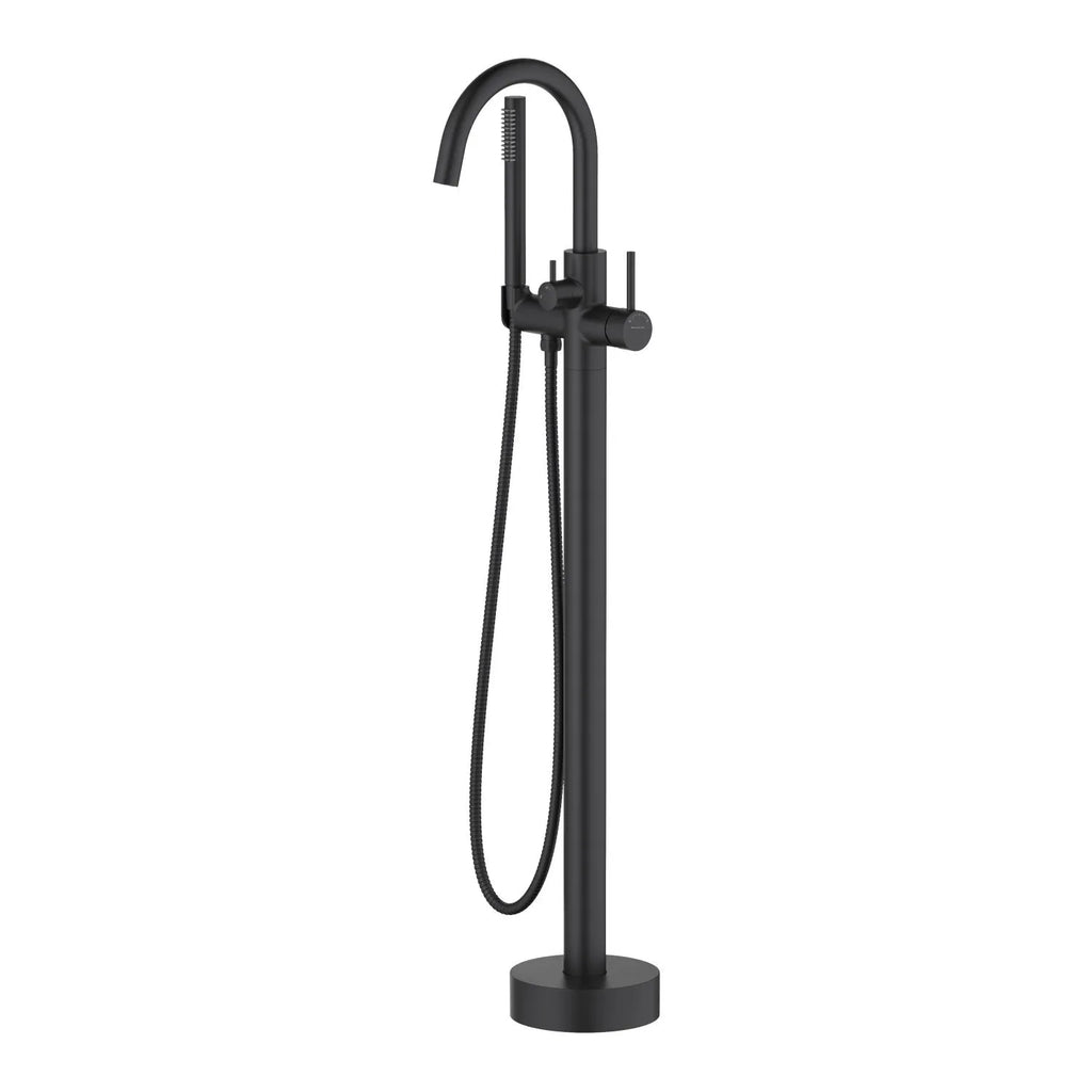 Circular AXTOR Free Standing Bathtub Faucet – with Handheld Shower – TF021204 Matte Black