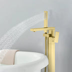 TF021300 Floor Mounted Bathtub Faucet with Hand Shower