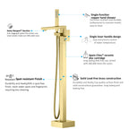 TF021300 Floor Mounted Bathtub Faucet with Hand Shower