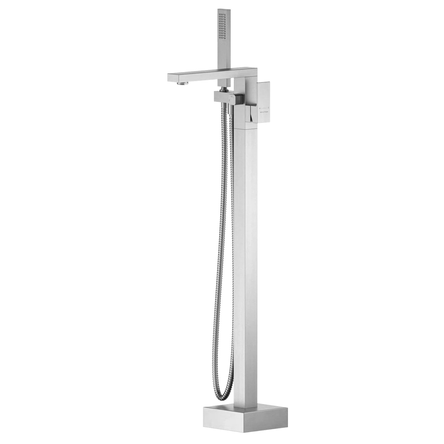 TF021300 Floor Mounted Bathtub Faucet with Hand Shower Brushed Nickel