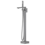TF021300 Floor Mounted Bathtub Faucet with Hand Shower Brushed Gun Metal