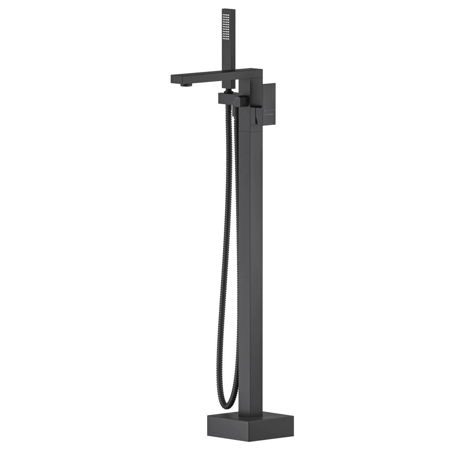 TF021300 Floor Mounted Bathtub Faucet with Hand Shower Matte Black