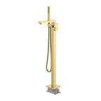 Freestanding bathtub faucet with hand shower TF021400 Brushed Gold
