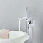 Freestanding bathtub faucet with hand shower TF021400