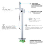 Freestanding bathtub faucet with hand shower TF021400