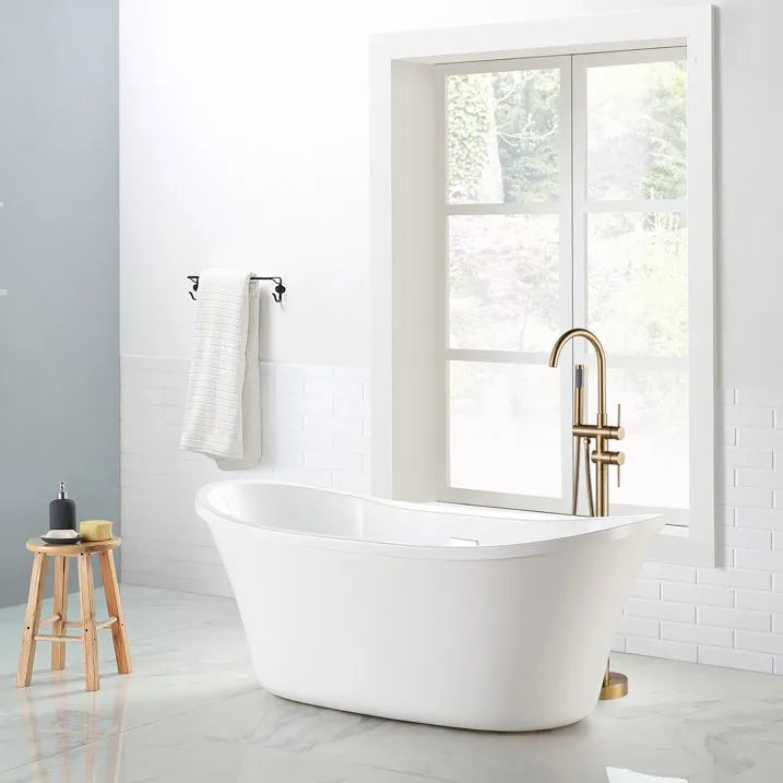 Circular Free Standing Bathtub Faucet with Hand Shower TF021404