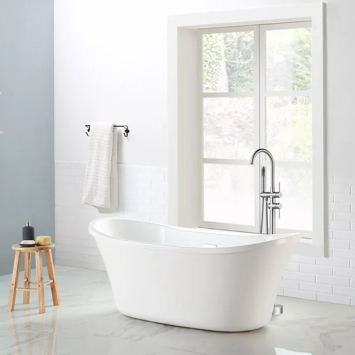 Circular Free Standing Bathtub Faucet with Hand Shower TF021404