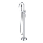 Circular Free Standing Bathtub Faucet with Hand Shower TF021404 Chrome