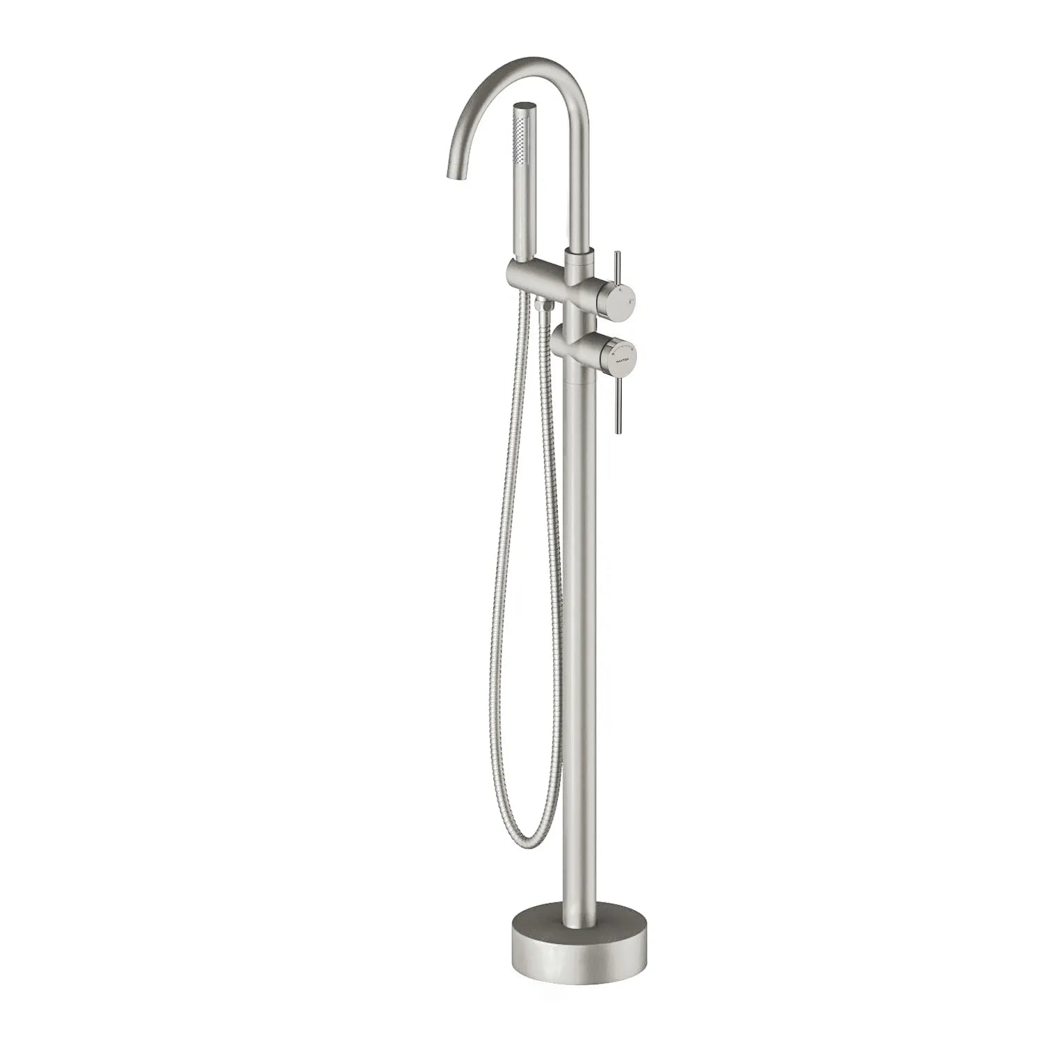 Freestanding Bathtub Floor Mounted Faucet with Hand Shower – Dual Outlet – TF021406 Brushed Nickel