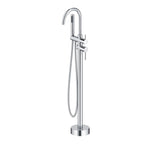 Freestanding Bathtub Floor Mounted Faucet with Hand Shower – Dual Outlet – TF021406 Chrome