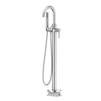 2 Way Free Standing Bathtub Faucet with Hand Shower – Floor Mounted Tub Filler – TF022031 Chrome