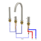 MAXTOR 4 Holes Deck Mounted Bathtub Faucet – Solid Brass with Hand Shower – TF2004