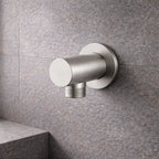 Round Brass Wall Elbow Outlet – 1/2" Male Inlet & Outlet – WE01