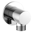 Round Brass Wall Elbow Outlet – 1/2" Male Inlet & Outlet – WE01 Chrome