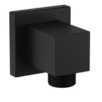 Square Brass Wall Elbow Outlet – 1/2" Male Inlet & Outlet – WE02 Matte Black