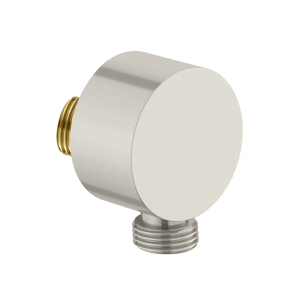 Round Brass Wall Elbow Outlet – 1/2" Male Inlet & Outlet – WE03