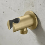 Brass Wall Elbow with Shower Holder – 1/2" Male Inlet & Outlet – WE05