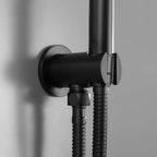 Brass Wall Elbow with Shower Holder – 1/2" Male Inlet & Outlet – WE05