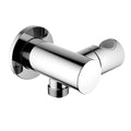 Brass Wall Elbow with Adjustable Shower Holder – 1/2" Male Inlet & Outlet – WE09 Chrome