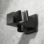 Square Brass Wall Elbow with Adjustable Shower Holder – 1/2" Male Inlet & Outlet – WE10