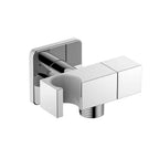 Shattaf Wall Elbow with Shower Holder and Handle – 1/2" Male Inlet & Outlet – WE11 Chrome