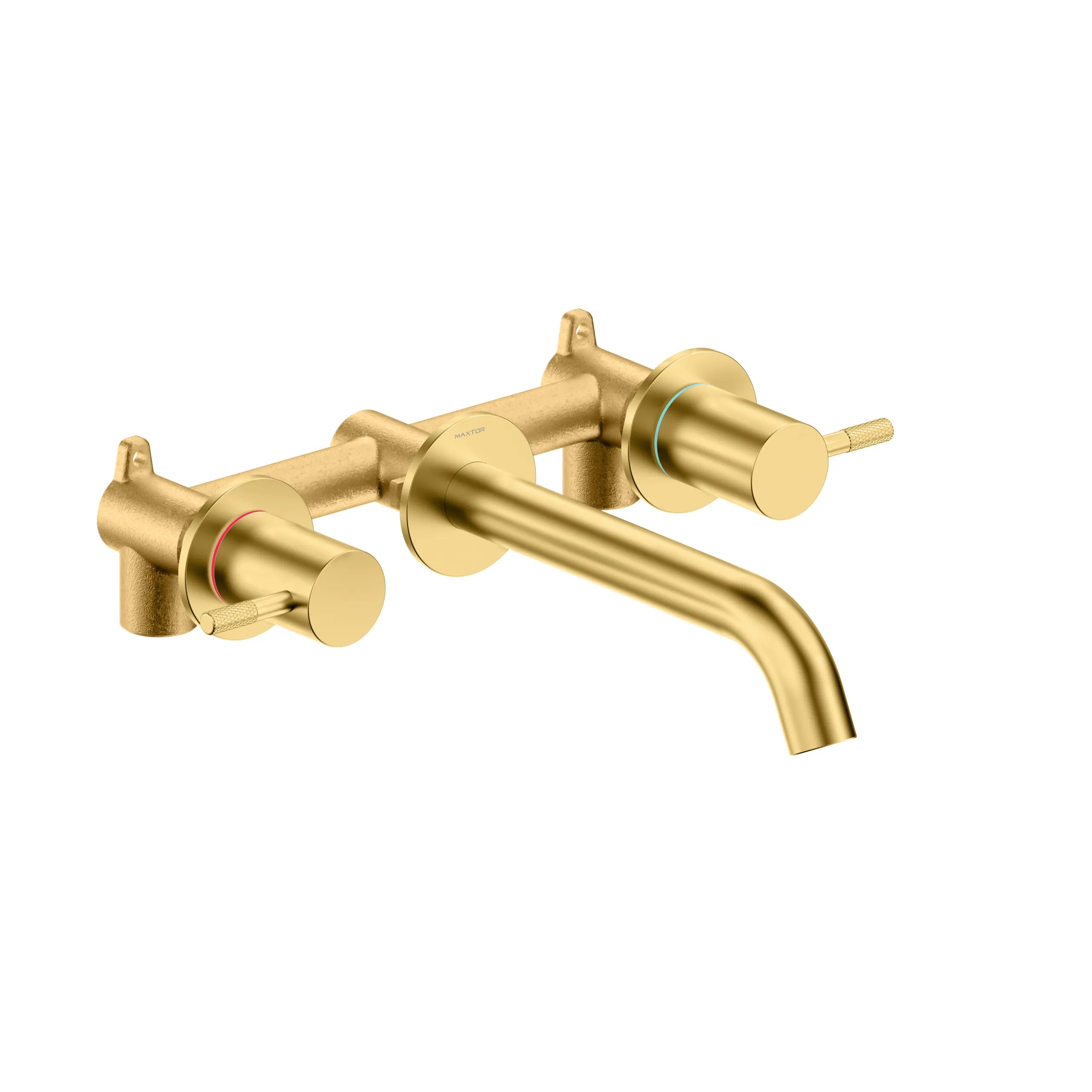 Circular Two Handles Wall Mount Basin Faucet AB002404