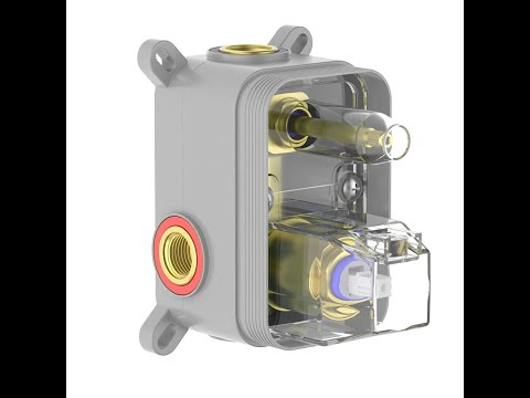 Single-Handle Wall Concealed Shower Valve with Rough-In Box & Trim – MT611006